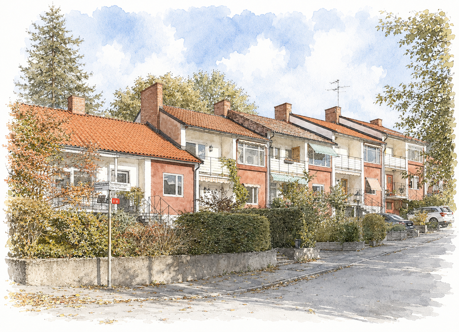 K-märkta radhus i Rispapperet